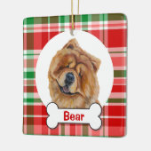 Chow-Chow-Hund-Ornament Keramikornament (Links)