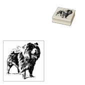 Chow-Chow Hund Rasse Gummistempel (Stempel)