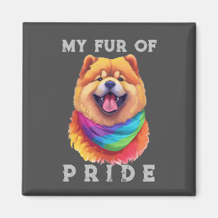 Chow Chow Hund Regenbogen Funny mein Pelz Prix Magnet