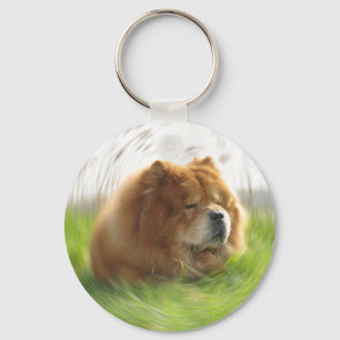 Chow-Chow Hund Schlüsselanhänger