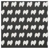Chow Chow Hund Silhouette Haustier Stoff (Muster)