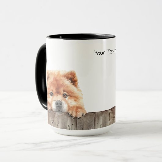 Chow Chow Hund Tasse (Vorderseite Links)