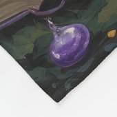 Chow Chow Hund Whimsical Halloween Malerei Fleecedecke (Ecke)