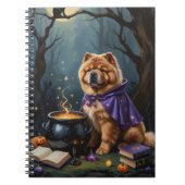 Chow Chow Hund Whimsical Halloween Malerei Notizblock (Vorderseite)