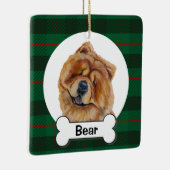 Chow-Chow-Hunde-Ornament Keramikornament (Rechts)