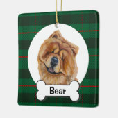 Chow-Chow-Hunde-Ornament Keramikornament (Links)
