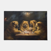 Chow Chow Hunde Poker Kunst Fußmatte (Vorderseite)