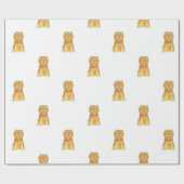 Chow-Chow-Hundegeschenk-Packpapier Geschenkpapier (Flach)