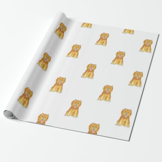 Chow-Chow-Hundegeschenk-Packpapier Geschenkpapier (Ungerollt)
