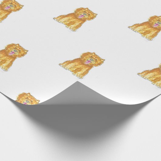 Chow-Chow-Hundegeschenk-Packpapier Geschenkpapier (Ecke)
