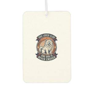 Chow Chow Hundeshirt Ein Hund ist nie genug Retro  Autolufterfrischer