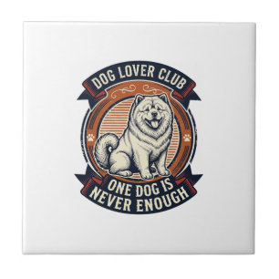 Chow Chow Hundeshirt Ein Hund ist niemals genug Re Fliese