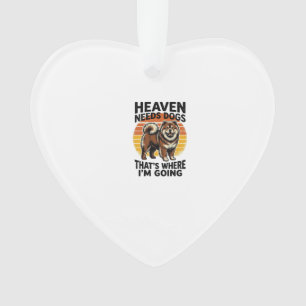 Chow Chow Hundeshirt Himmel Tribut Vintage Gravur Ornament