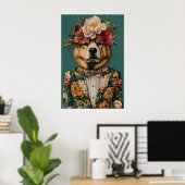 Chow Chow In Suit Poster, Chow Chow Portrait, Chow Poster (Heimbüro)