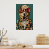 Chow Chow In Suit Poster, Chow Chow Portrait, Chow Poster (Küche)