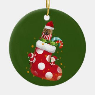 Chow Chow Keramik Ornament