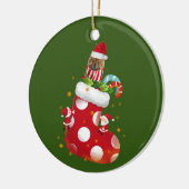 Chow Chow Keramik Ornament (Links)