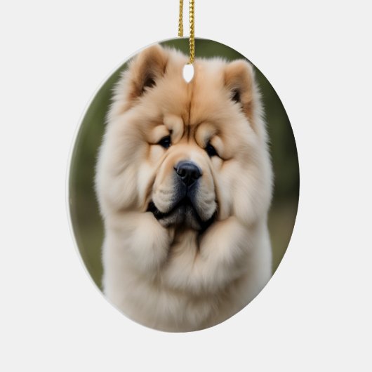 Chow Chow Keramik Ornament (Rechts)