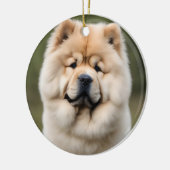 Chow Chow Keramik Ornament (Links)