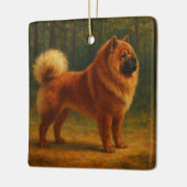 Chow Chow Keramikornament (Links)