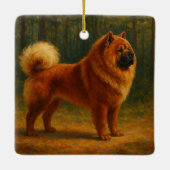 Chow Chow Keramikornament (Rückseite)