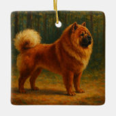 Chow Chow Keramikornament (Vorderseite)
