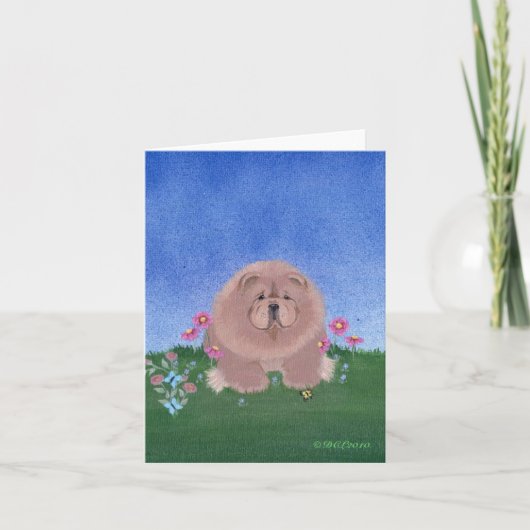Chow-Chow Kunstkarte Karte (Vorderseite)