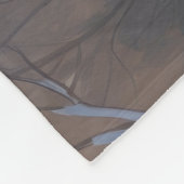 Chow Chow läuft im Schnee mit Weihnachtsmütze Fleecedecke (Ecke)