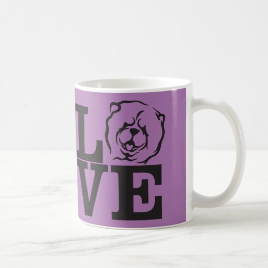 CHOW-CHOW LIEBE-KAFFEE-TASSE KAFFEETASSE (Rechts)