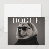 Chow Chow Luxus-Mode-Editorial Postkarte (Vorne/Hinten)
