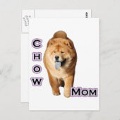 Chow Chow-Mama 4 Postkarte (Vorne/Hinten)