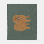 Chow Chow Medium Fleece Blankon (Vorderseite)