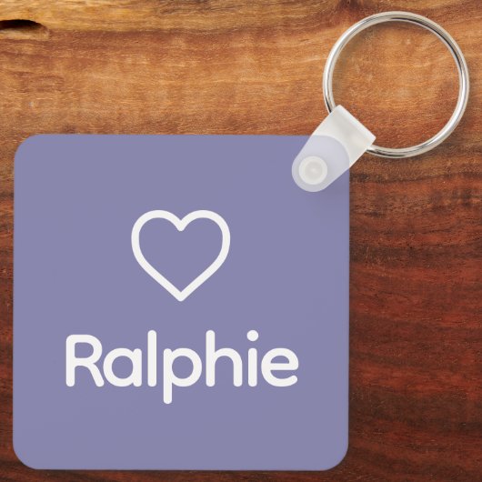 Chow Chow Memorial Custom Dog Name Rainbow Bridge Schlüsselanhänger (Rückseite)