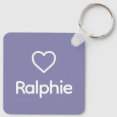 Chow Chow Memorial Custom Dog Name Rainbow Bridge Schlüsselanhänger (Rückseite)