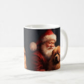 Chow Chow mit dem Weihnachtsmann Weihnachten Kaffeetasse (VorderseiteRechts)