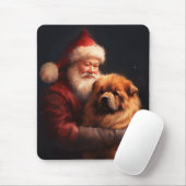 Chow Chow mit dem Weihnachtsmann Weihnachten Mousepad (Mit Mouse)