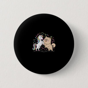 Chow Chow mit einem Einhorn Chow Chows Hund Tank T Button