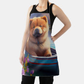 Chow Chow on a Paddle: Ein Landschaftliches Abente Schürze (InSitu)