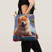 Chow Chow on a Paddle: Ein Landschaftliches Abente Tasche (Von Nahem)