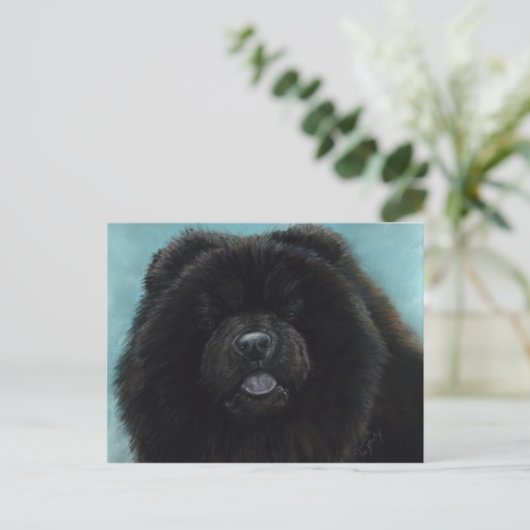 Chow Chow Original Hund Postkarte (Stehend Vorderseite)