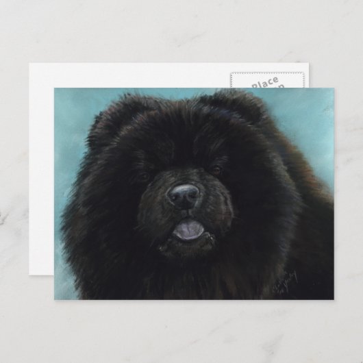 Chow Chow Original Hund Postkarte (Vorne/Hinten)
