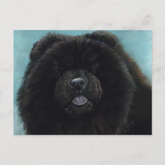 Chow Chow Original Hund Postkarte (Vorderseite)