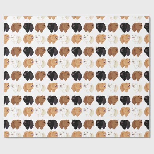 Chow-Chow-Packpapier Geschenkpapier (Flach)