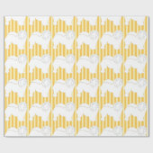 Chow-Chow Packpapier Streifen aus weißer Silhouett (Flach)