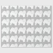 Chow-Chow Packpapier weiß Silhouette grau (Flach)