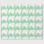 Chow-Chow Packpapier weiß Silhouette grün (Flach)
