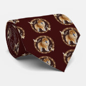 Chow Chow Pawprints Geschenke Krawatte (Gerollt)