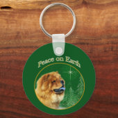 Chow Chow Peace Schlüsselanhänger (Rückseite)