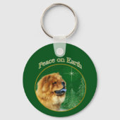 Chow Chow Peace Schlüsselanhänger (Rückseite)