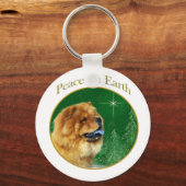 Chow Chow Peace Schlüsselanhänger (Vorderseite)